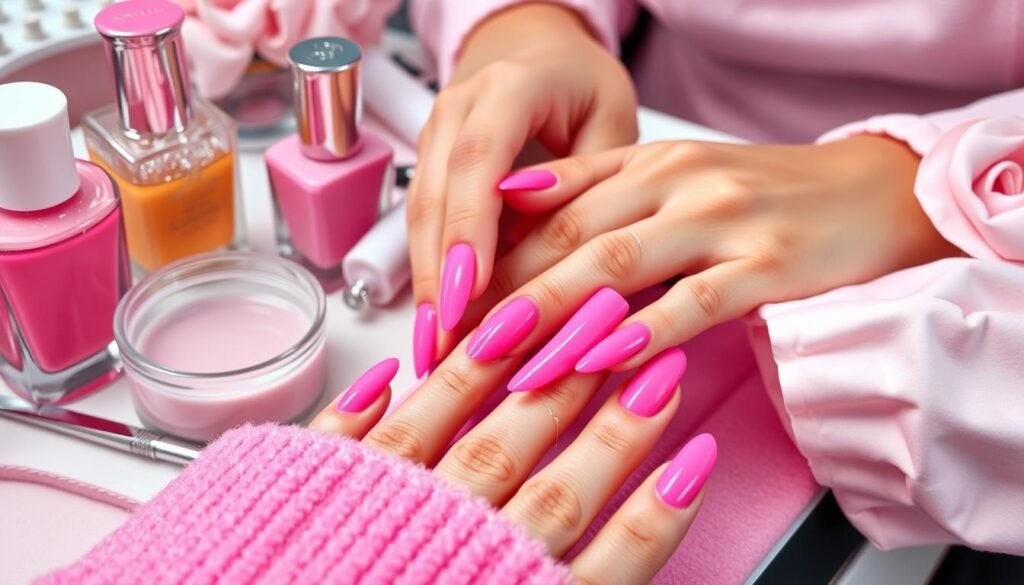 dbać o paznokcie po manicure Barbie