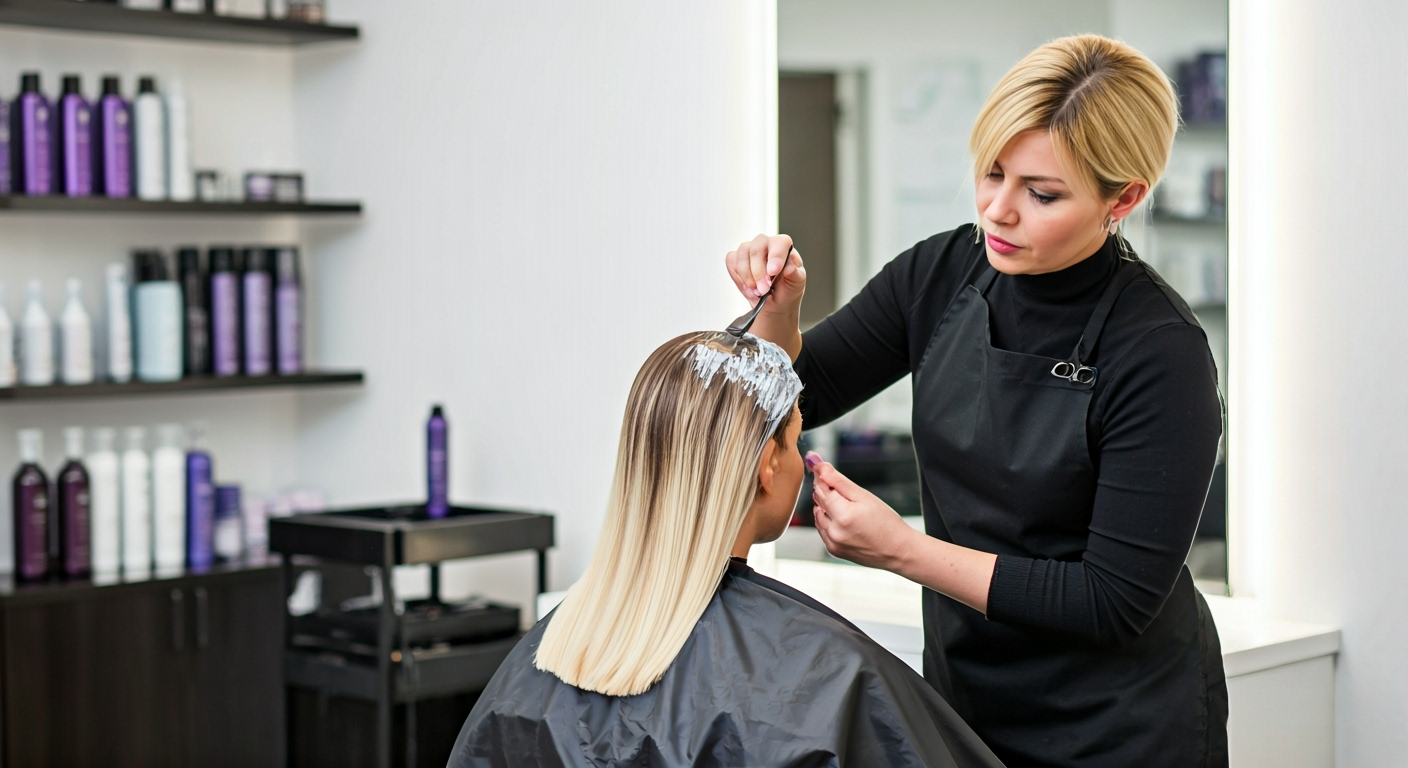 Czarne włosy do blondu - jak je rozjaśnić? Krok po kroku 2