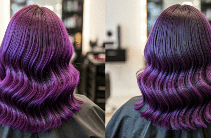 Fioletowe refleksy na włosach – jak je zrobić i komu pasują? Kilka metod stworzenia refleksów